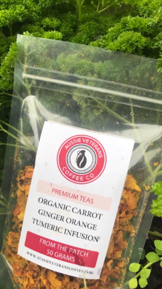 Organic Carrot, Ginger, Orange & Turmeric Infusion | Bright, Zesty, and Naturally Caffeine-Free