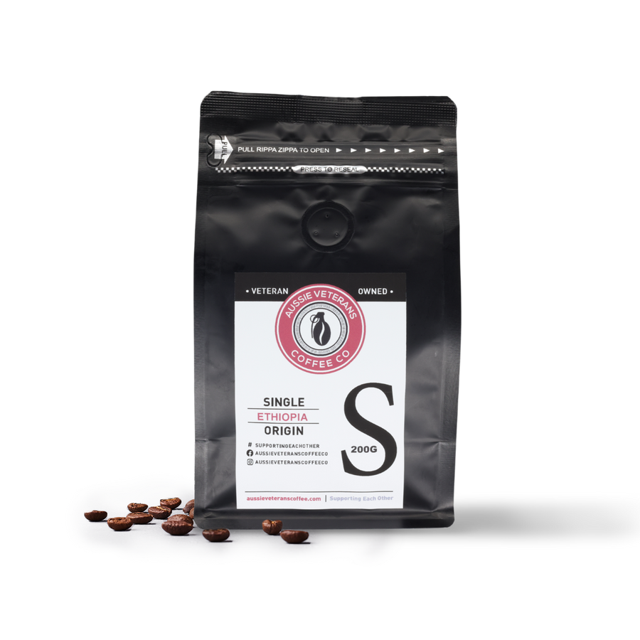 Single Origin | Ethiopia Sidamo: Fruity and floral, fine acidity and sweetness.