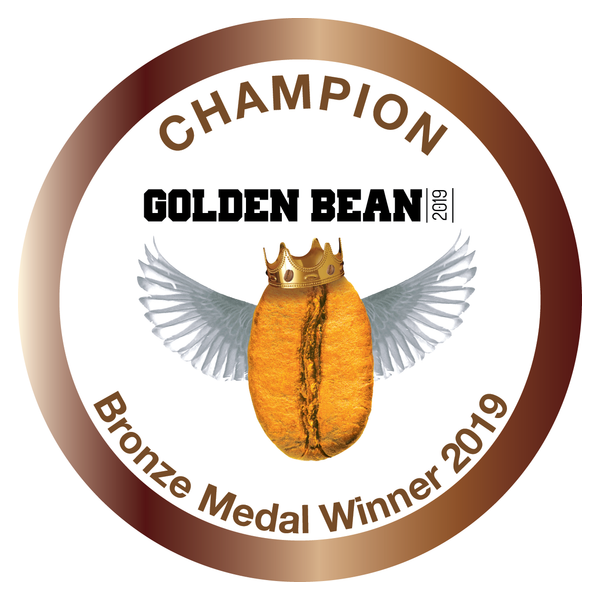 Golden Bean Champion Bronze Medal Winner 2019 - 2 medals: Alpha (Latte), Bravo (Latte)